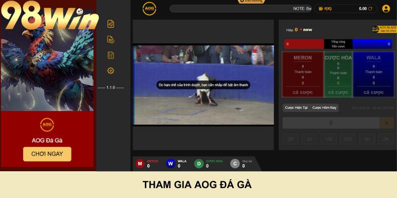 Tham gia AOG Đá Gà