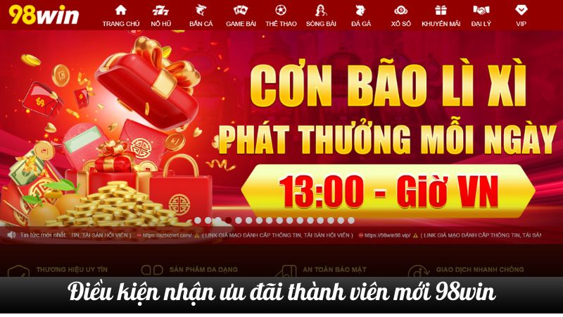 Điều kiện để nhận ưu đãi thành viên mới tại nhà cái